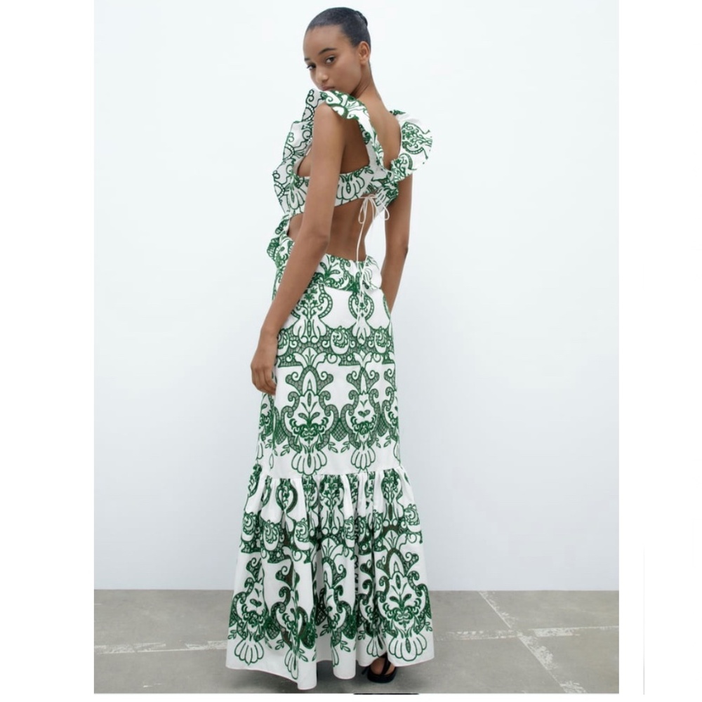 Zara RUFFLED DRESS LIMITED EDITION - Picture 1 of 9